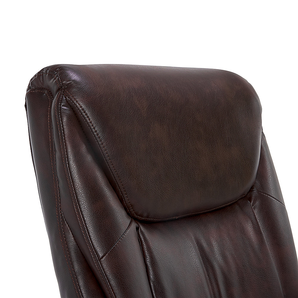 La-Z-Boy - Big & Tall Bonded Leather Executive Chair - Coffee Brown_2