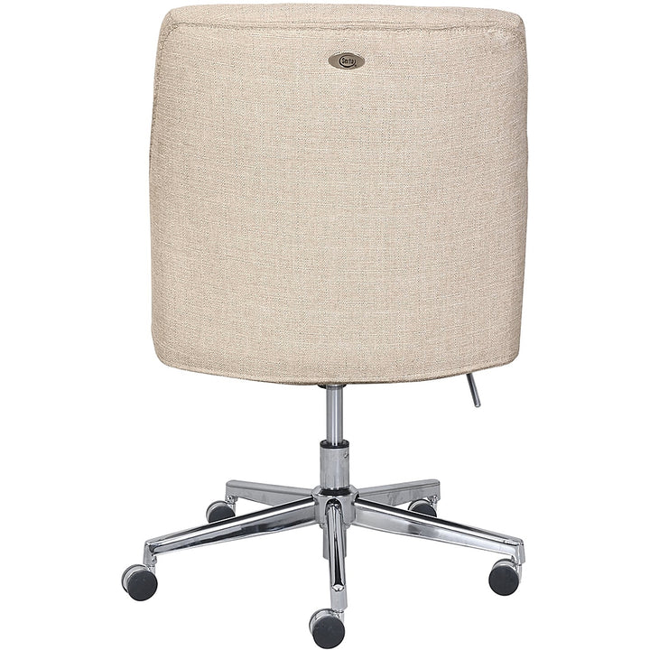 Serta - Leighton Fabric Home Office Chair - Chrome/Light Beige_9