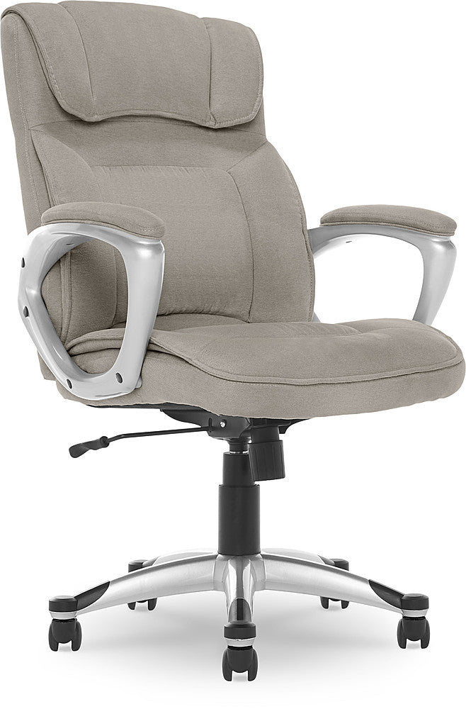 Serta - Executive Office Ergonomic Chair with Layered Body Pillows - Glacial Gray - Silver_4