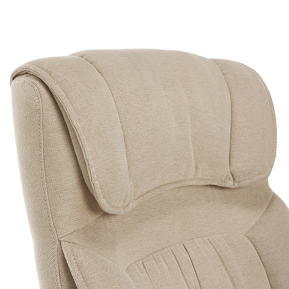 Serta - Executive Office Ergonomic Chair with Layered Body Pillows - Fawn Tan - Silver_8