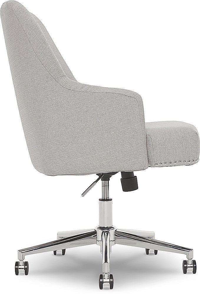 Serta - Leighton Fabric Home Office Chair - Light Gray_15