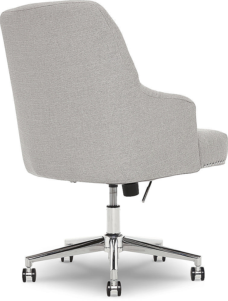 Serta - Leighton Fabric Home Office Chair - Light Gray_16