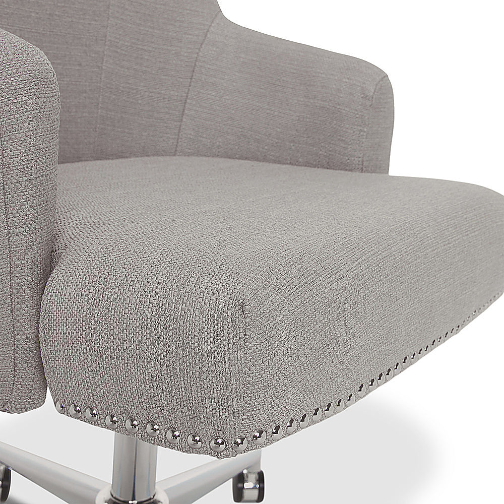 Serta - Leighton Fabric Home Office Chair - Light Gray_9