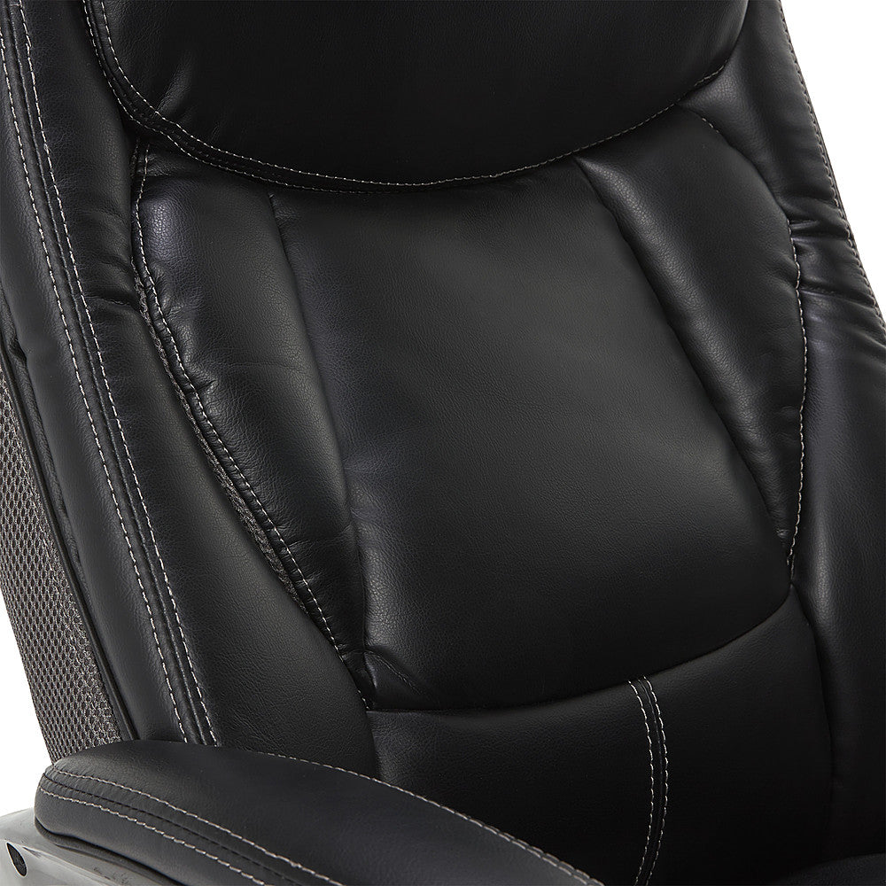 Serta - Lautner Executive Office Chair with Smart Layers Technology - Black with Gray Mesh_12