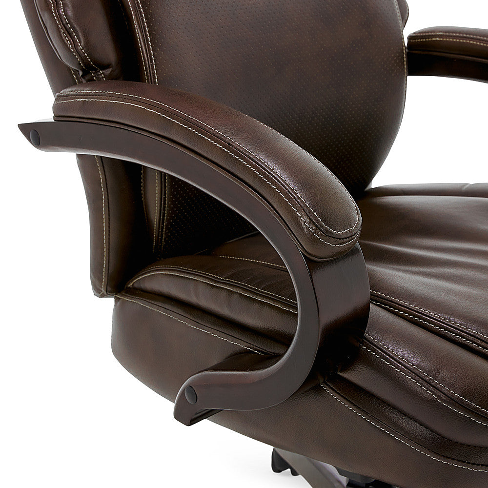 La-Z-Boy - Premium Hyland Executive Office Chair with AIR Lumbar Technology - Coffee Brown_8