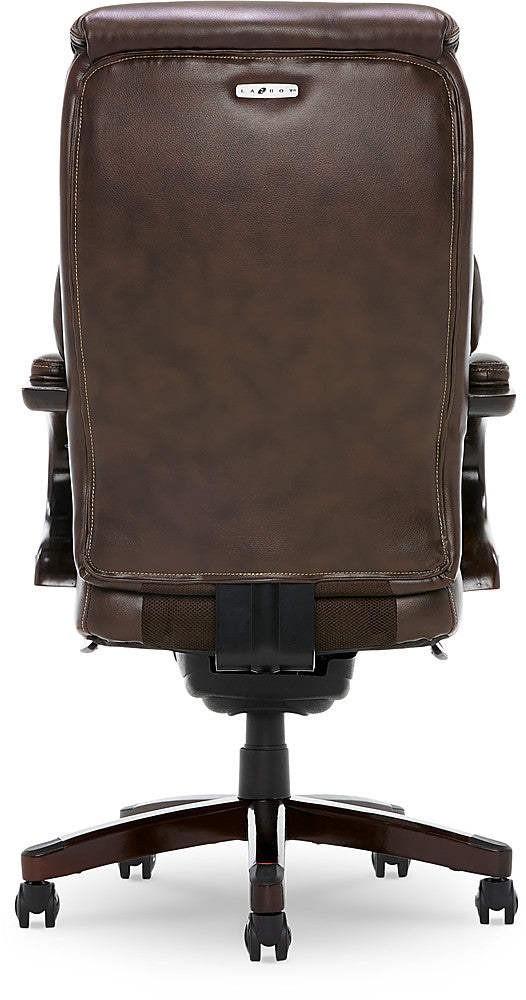 La-Z-Boy - Premium Hyland Executive Office Chair with AIR Lumbar Technology - Coffee Brown_3