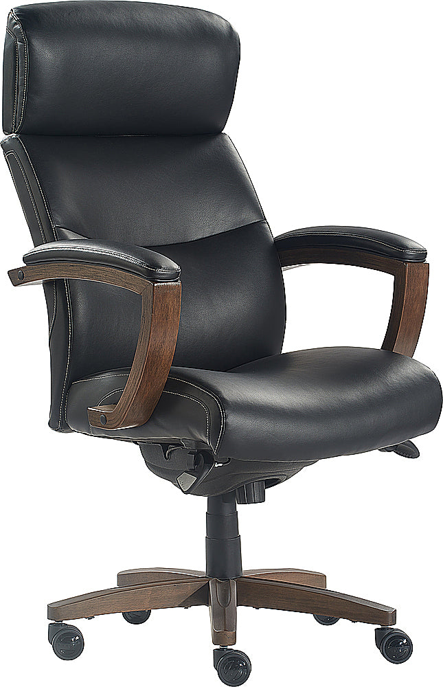 La-Z-Boy - Greyson Modern Faux Leather Executive Chair - Black_1