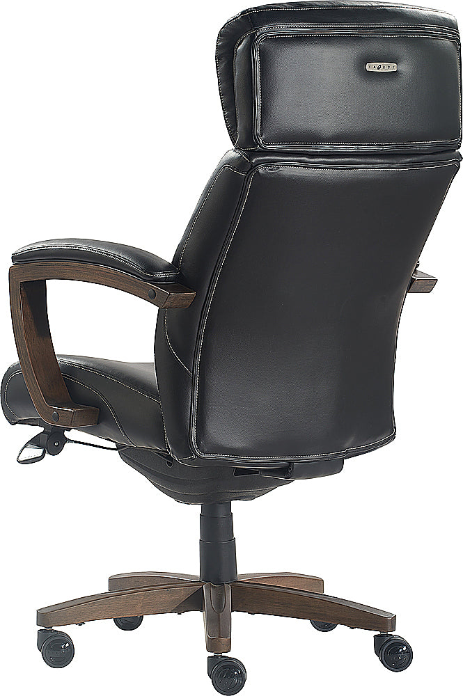 La-Z-Boy - Greyson Modern Faux Leather Executive Chair - Black_8