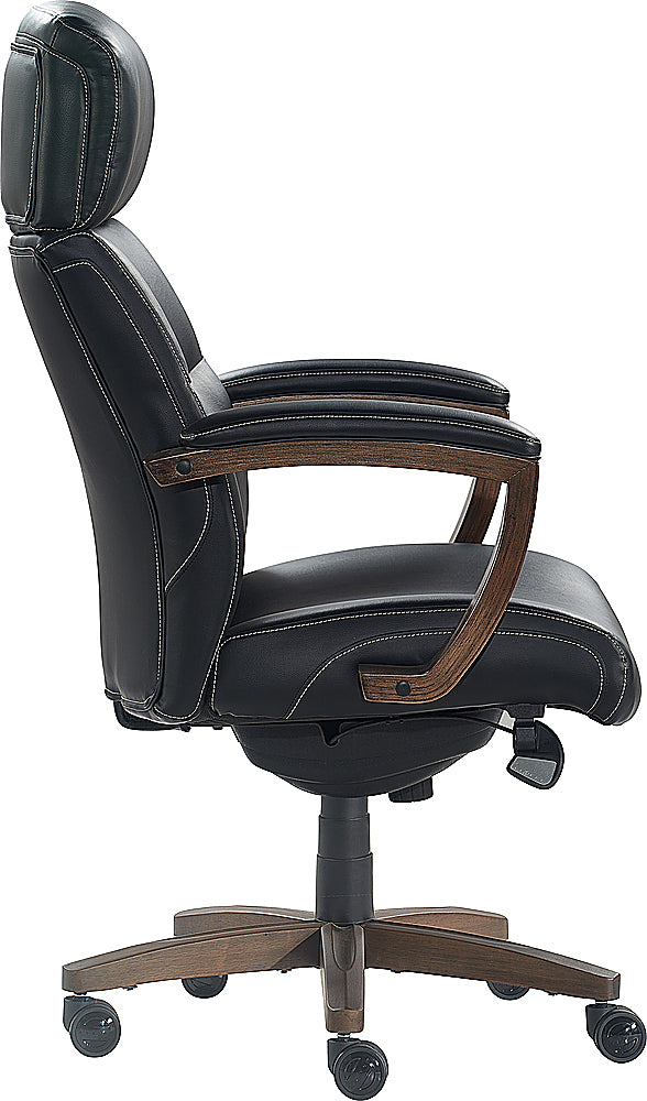 La-Z-Boy - Greyson Modern Faux Leather Executive Chair - Black_2