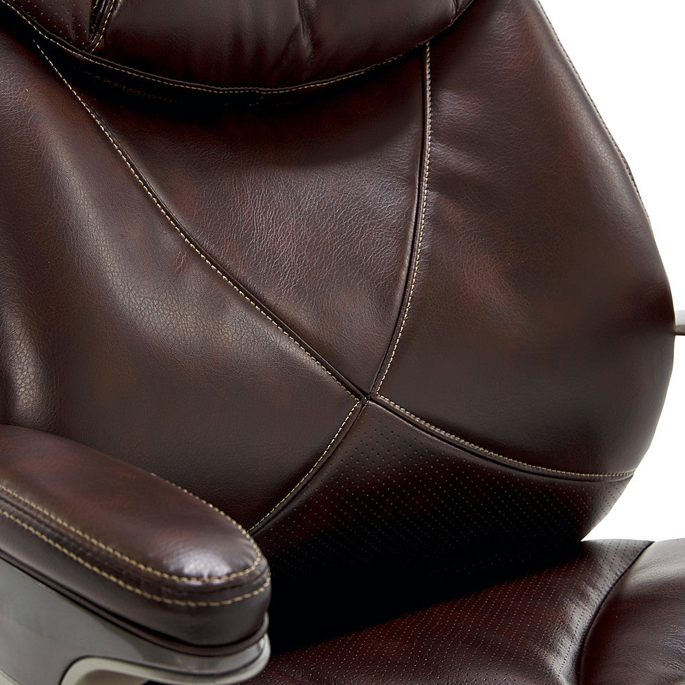 La-Z-Boy - Cantania Bonded Leather Executive Office Chair - Coffee Brown_10