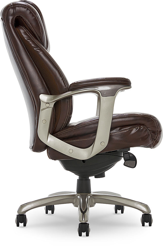 La-Z-Boy - Cantania Bonded Leather Executive Office Chair - Coffee Brown_7