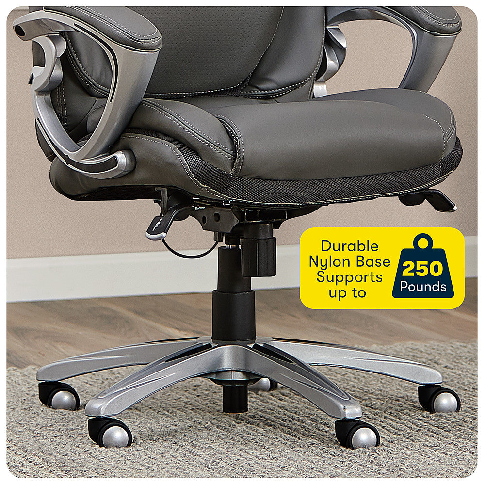 Serta - Bryce Bonded Leather Executive Office Chair with AIR Technology - Gray_6