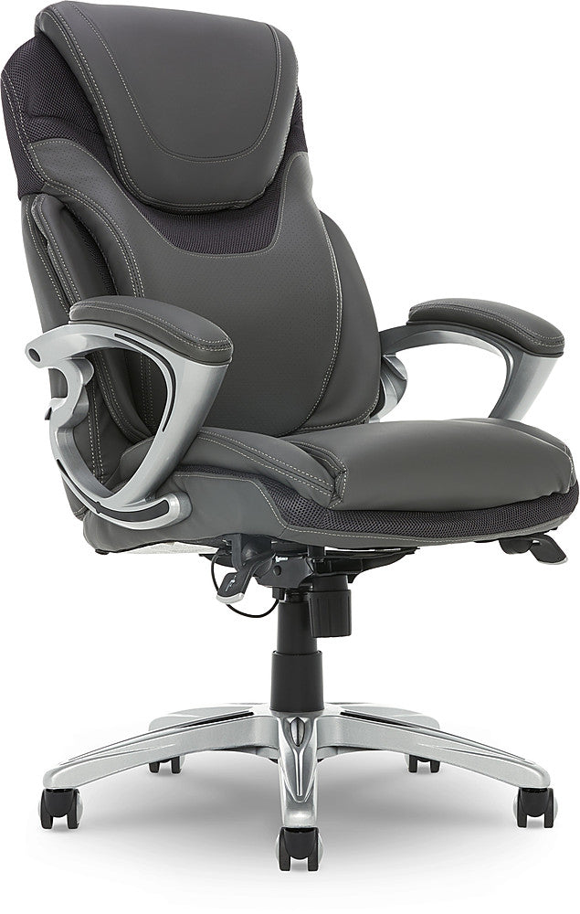 Serta - Bryce Bonded Leather Executive Office Chair with AIR Technology - Gray_4