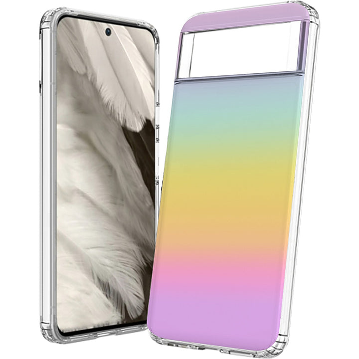 SaharaCase - Hybrid-Flex Hard Shell Series Case for Google Pixel 8 Pro - Transparent Gradient_5