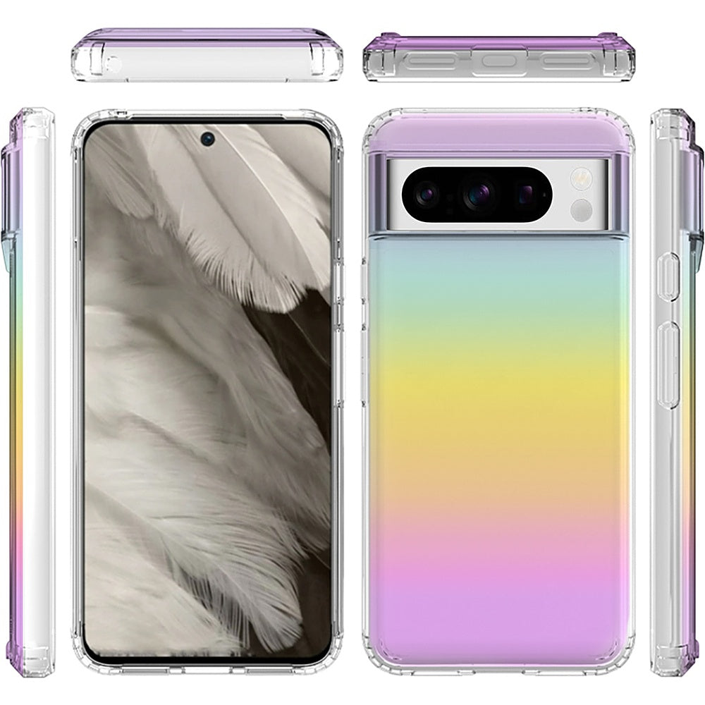 SaharaCase - Hybrid-Flex Hard Shell Series Case for Google Pixel 8 Pro - Transparent Gradient_4