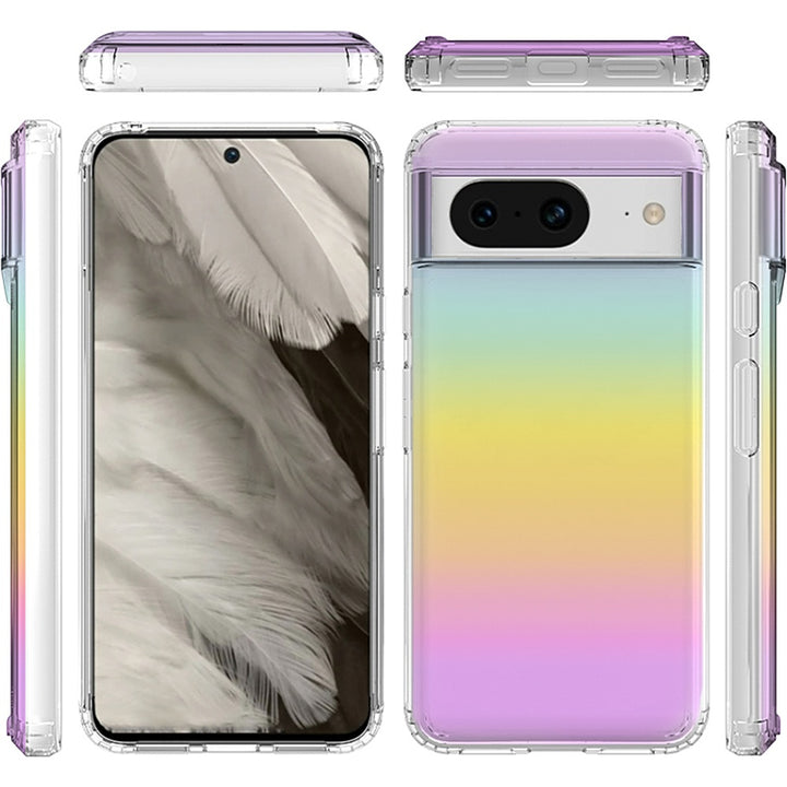 SaharaCase - Hybrid-Flex Hard Shell Series Case for Google Pixel 8 - Transparent Gradient_3