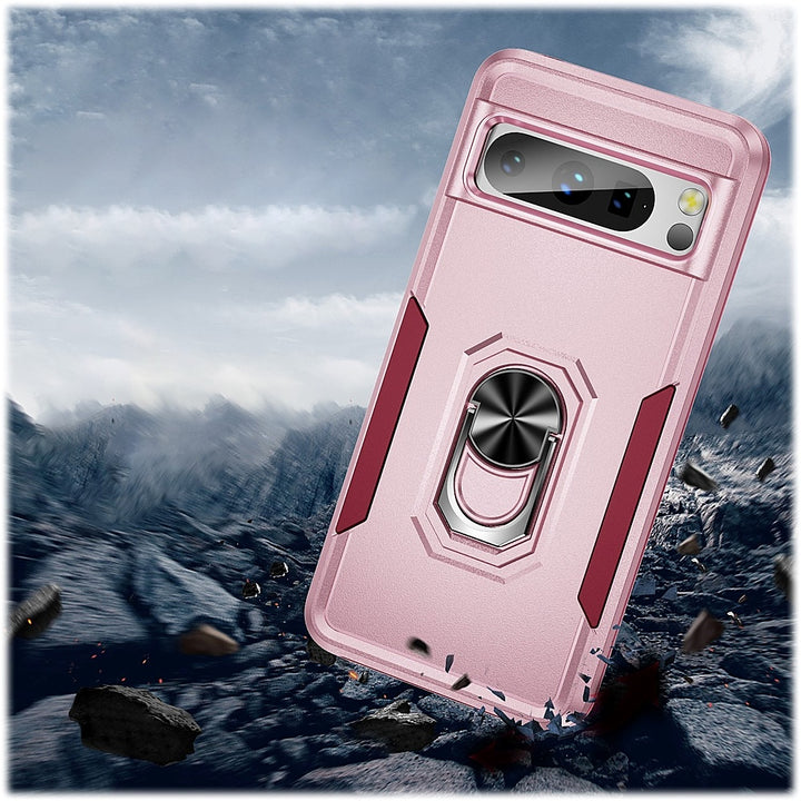 SaharaCase - Military Kickstand Series Case for Google Pixel 8 - Rose Gold_2