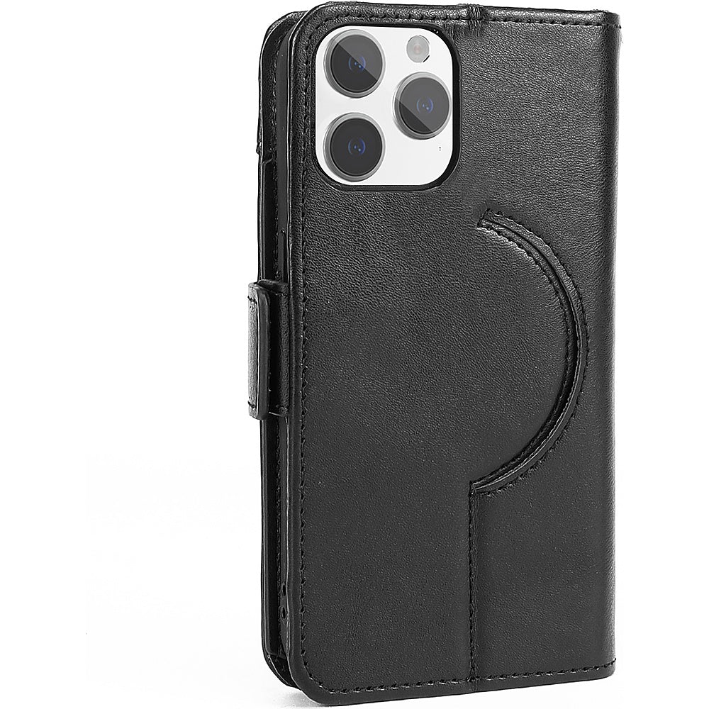 SaharaCase - Leather Folio Wallet Case for Apple iPhone 15 Pro Max - Black_4