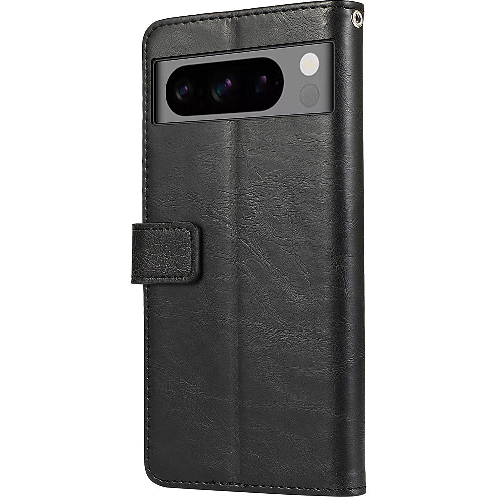 SaharaCase - Leather Folio Wallet Case for Google Pixel 8 Pro - Black_4