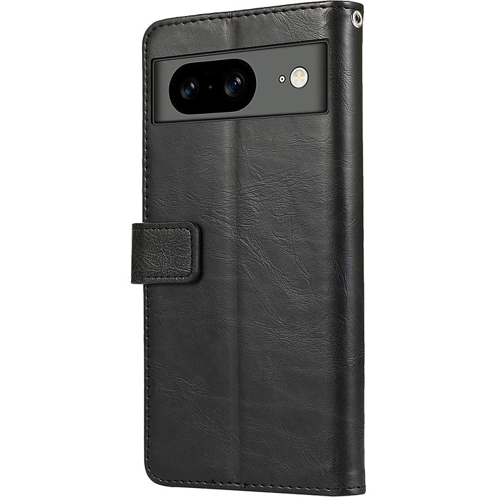 SaharaCase - Leather Folio Wallet Case for Google Pixel 8 - Black_4