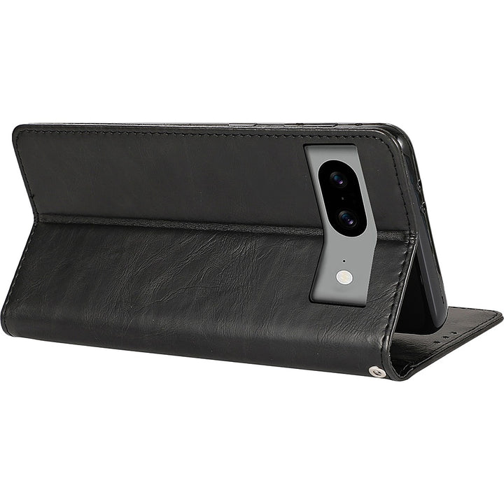 SaharaCase - Leather Folio Wallet Case for Google Pixel 8 - Black_5