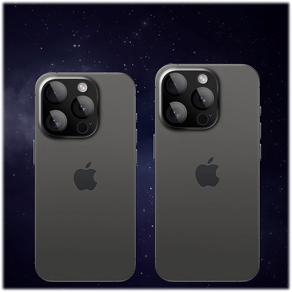 SaharaCase - ZeroDamage Camera Lens Protector for Apple iPhone 15 Pro and iPhone 15 Pro Max (2-Pack) - Black_1