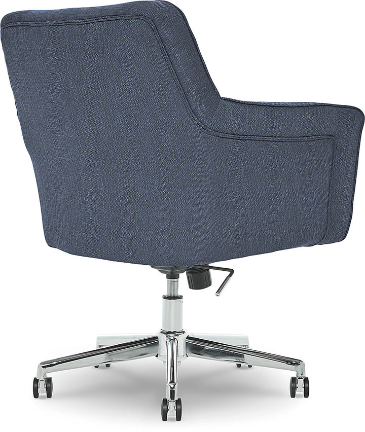 Serta - Ashland Memory Foam & Twill Fabric Home Office Chair - Blue_10
