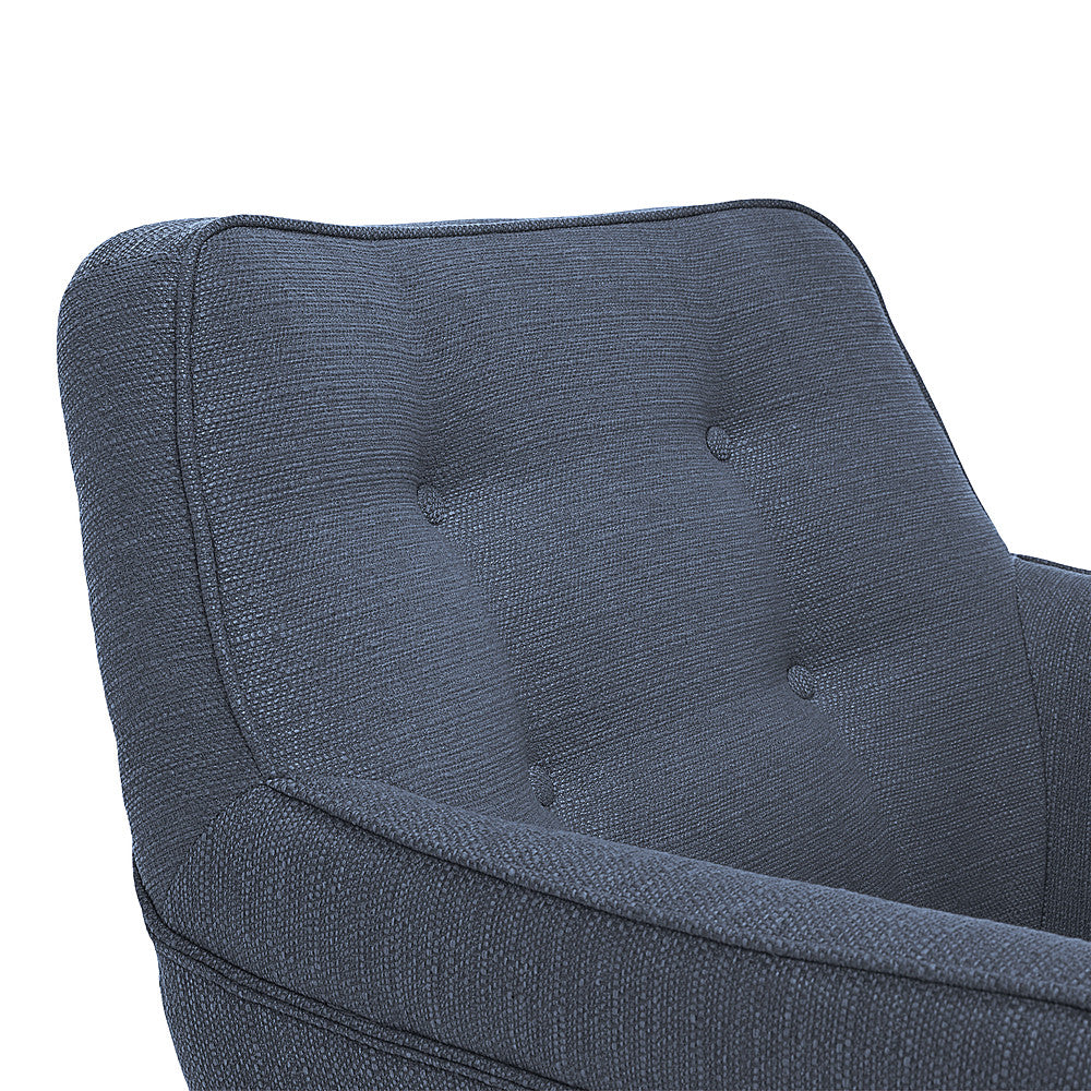 Serta - Ashland Memory Foam & Twill Fabric Home Office Chair - Blue_8
