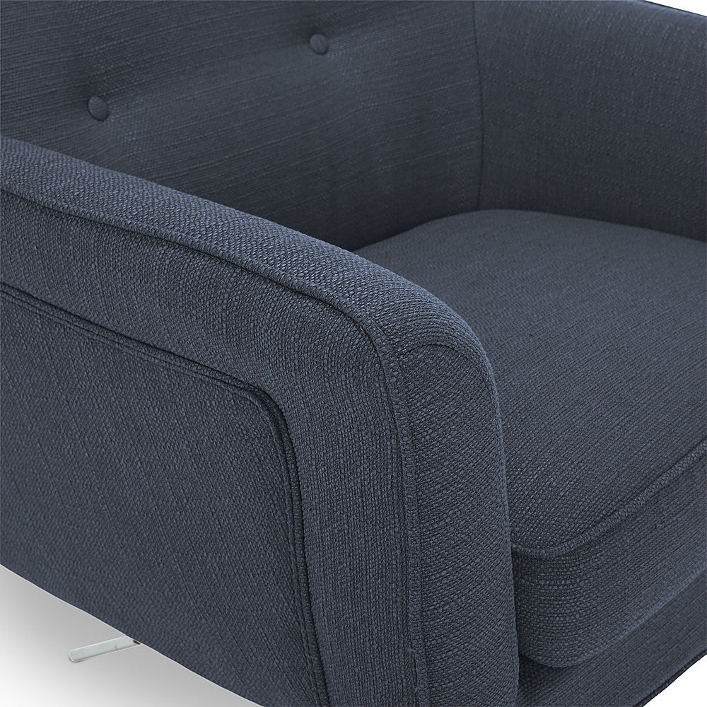 Serta - Ashland Memory Foam & Twill Fabric Home Office Chair - Blue_7