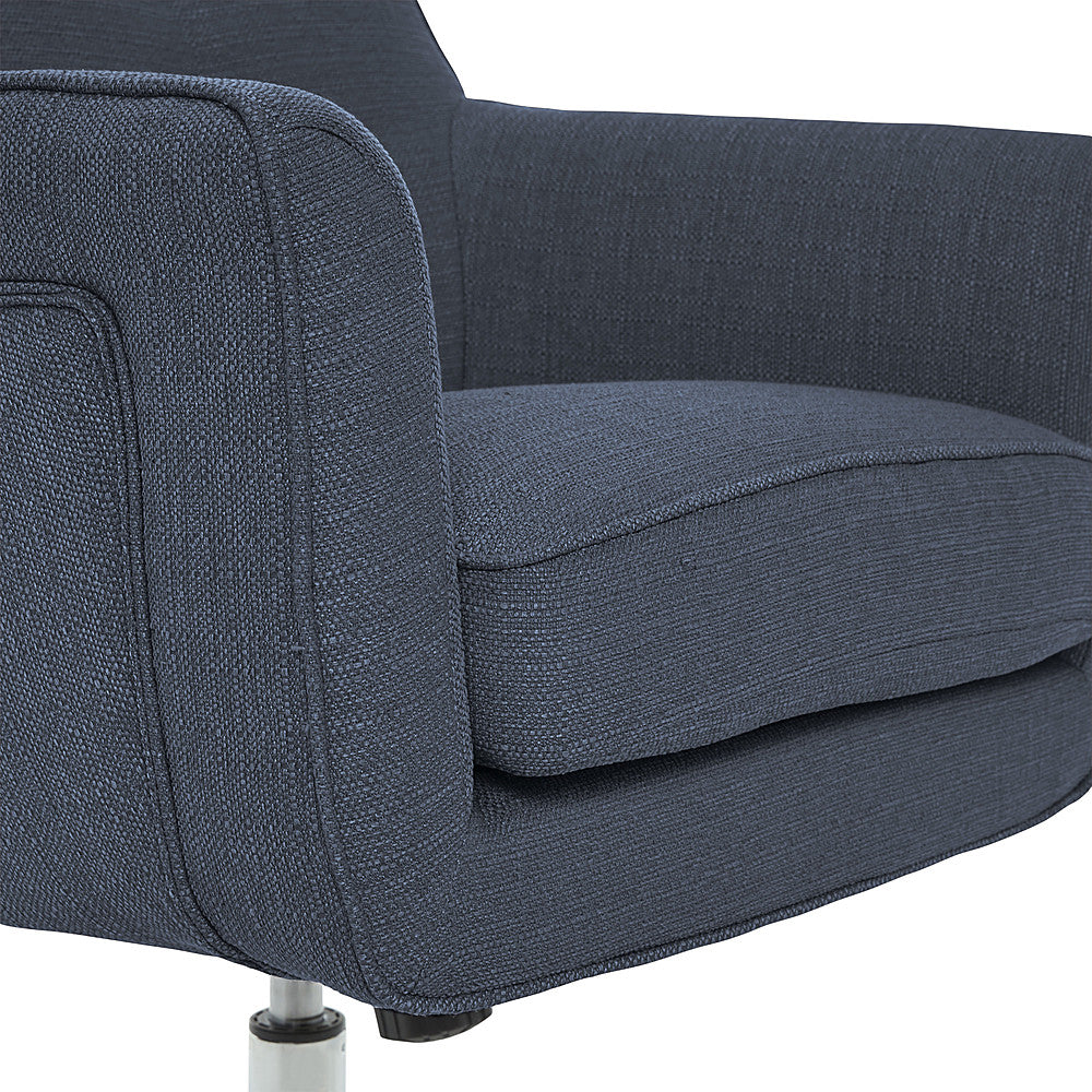 Serta - Ashland Memory Foam & Twill Fabric Home Office Chair - Blue_6