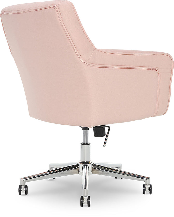 Serta - Ashland Memory Foam & Twill Fabric Home Office Chair - Blush Pink_10