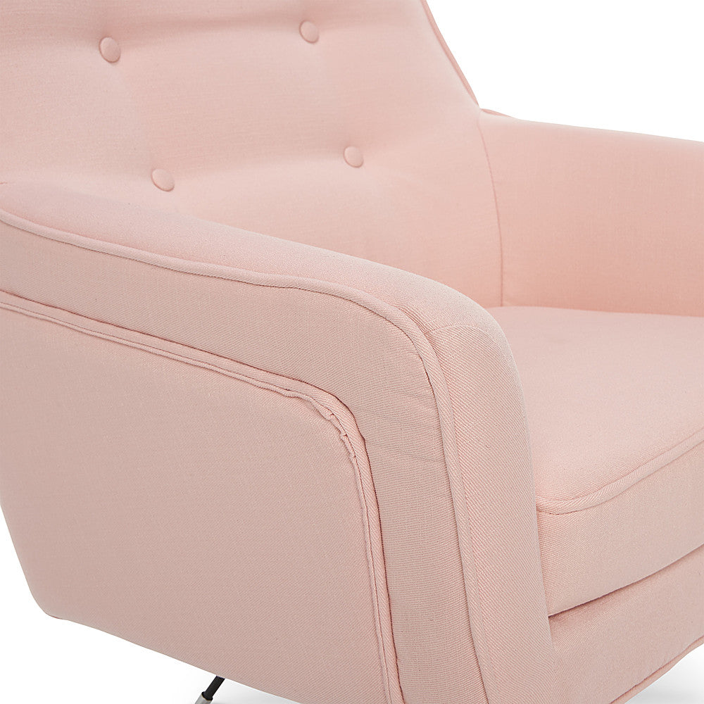 Serta - Ashland Memory Foam & Twill Fabric Home Office Chair - Blush Pink_6