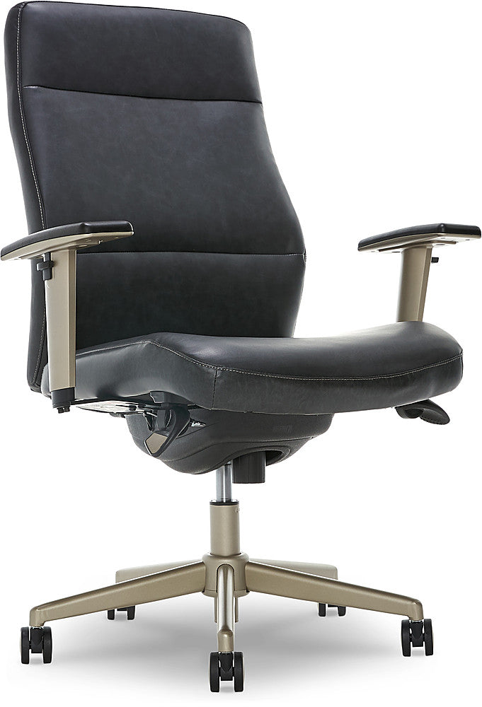La-Z-Boy - Baylor Modern Bonded Leather Executive Chair - Black - Bonded Leather_0