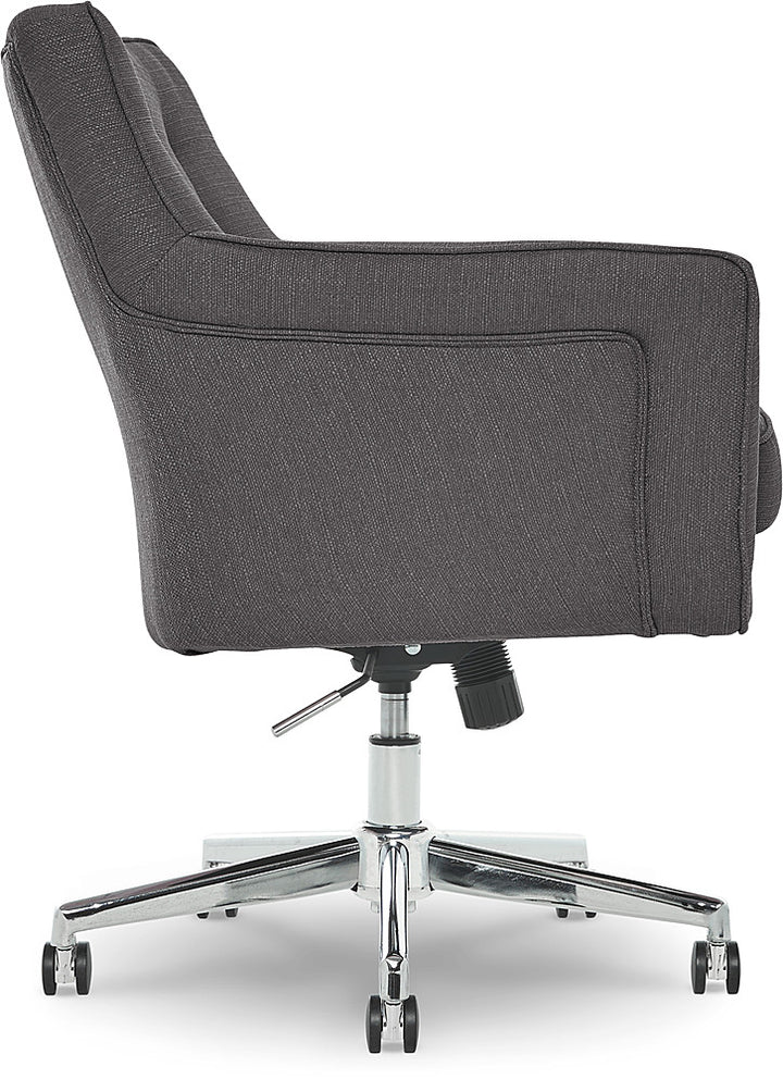Serta - Ashland Memory Foam & Twill Fabric Home Office Chair - Graphite_11
