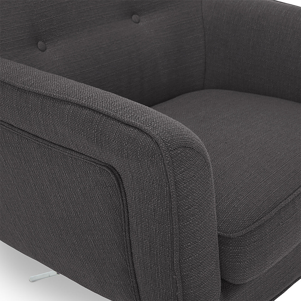 Serta - Ashland Memory Foam & Twill Fabric Home Office Chair - Graphite_7