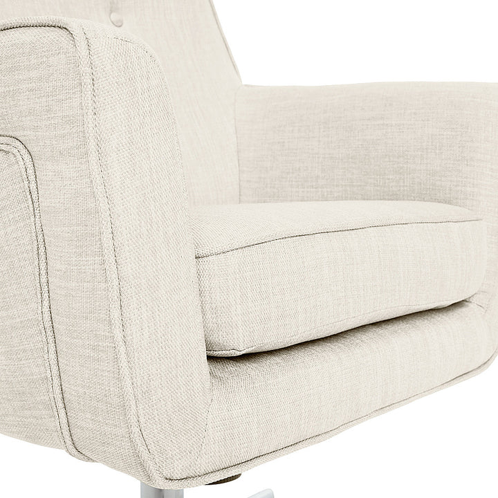 Serta - Ashland Memory Foam & Twill Fabric Home Office Chair - Ivory_7