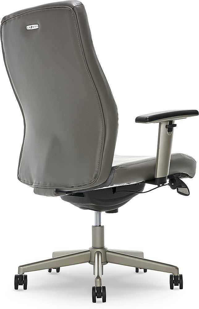 La-Z-Boy - Baylor Modern Bonded Leather Executive Chair - Gray - Bonded Leather_5