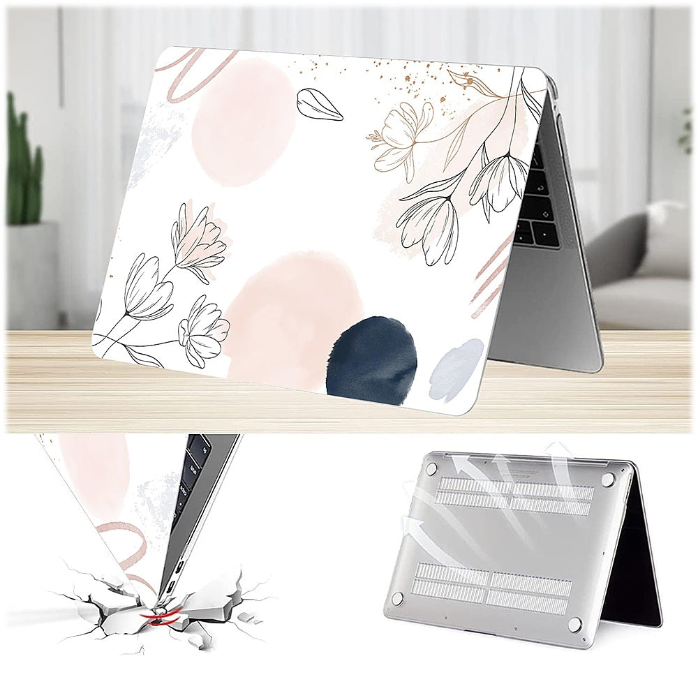 SaharaCase - Hybrid-Flex Arts Case for Apple MacBook Air 13" M1 Chip Laptops - White_2