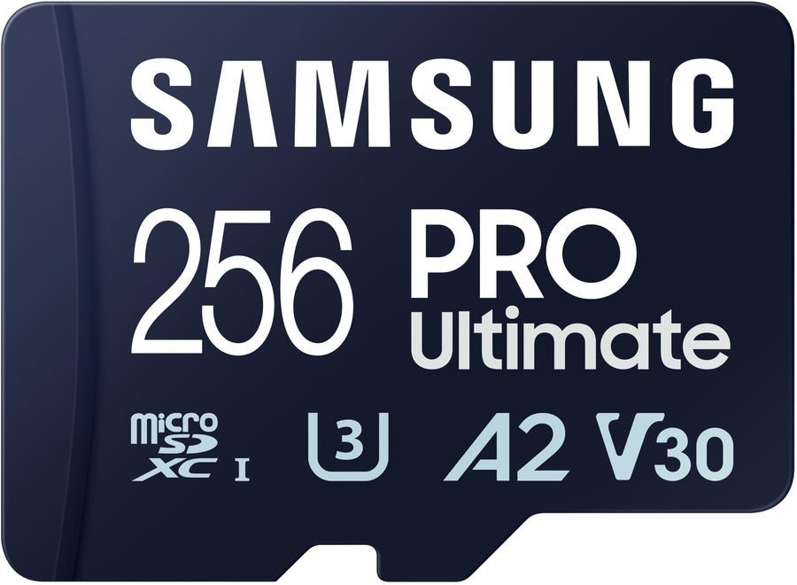 SAMSUNG PRO Ultimate + Adapter 256GB microSDXC Memory Card, Up-to 200 MB/s, UHS-I, C10, U3, V30, A2_0