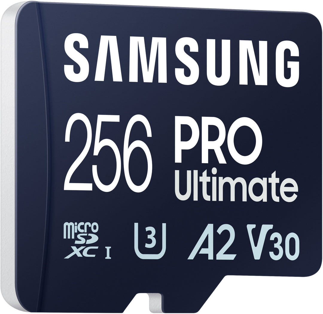 SAMSUNG PRO Ultimate + Adapter 256GB microSDXC Memory Card, Up-to 200 MB/s, UHS-I, C10, U3, V30, A2_5