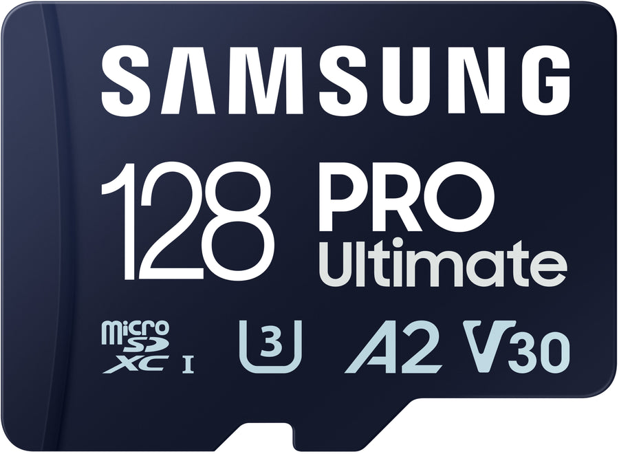 SAMSUNG PRO Ultimate + Adapter 128GB microSDXC Memory Card, Up-to 200 MB/s, UHS-I, C10, U3, V30, A2_0