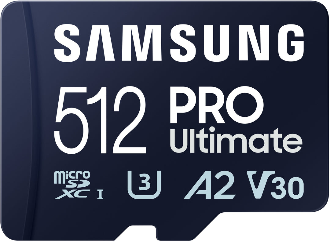 SAMSUNG PRO Ultimate + Reader 512GB microSDXC Memory Card, Up-to 200 MB/s, UHS-I, C10, U3,  V30, A2_5