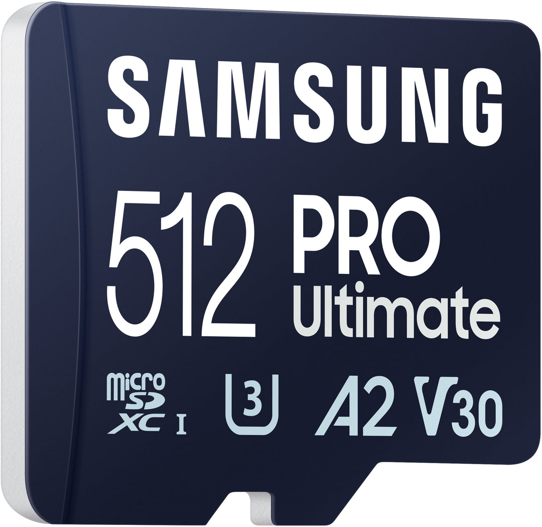 SAMSUNG PRO Ultimate + Reader 512GB microSDXC Memory Card, Up-to 200 MB/s, UHS-I, C10, U3,  V30, A2_2