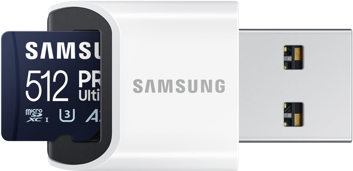 SAMSUNG PRO Ultimate + Reader 512GB microSDXC Memory Card, Up-to 200 MB/s, UHS-I, C10, U3,  V30, A2_3