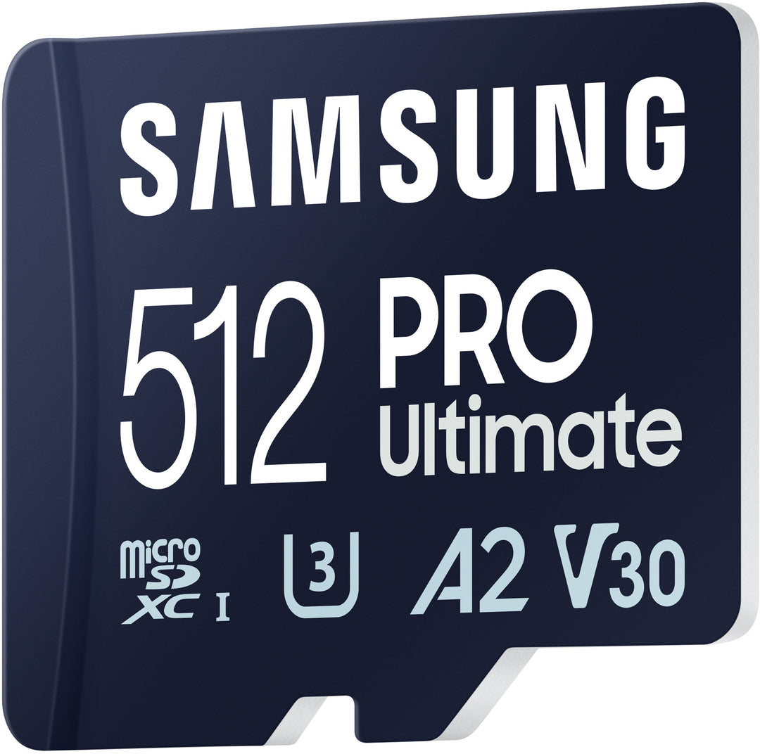 SAMSUNG PRO Ultimate + Adapter 512GB microSDXC Memory Card, Up-to 200 MB/s, UHS-I, C10, U3, V30, A2_5