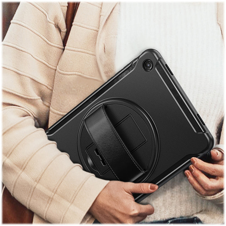 SaharaCase - Protection Hand Strap Series Case for Samsung Galaxy Tab A9+ - Black_1