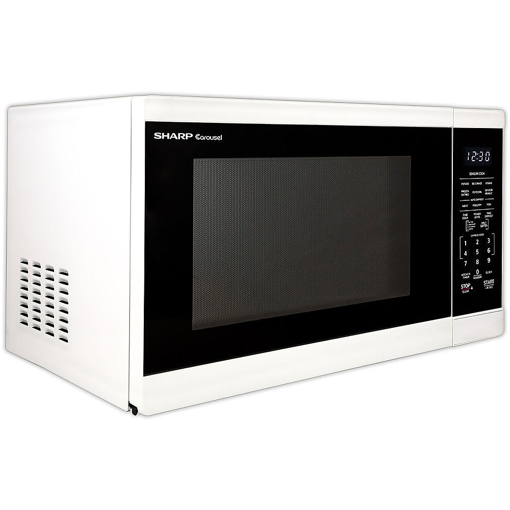 Sharp 1.4 Cu.ft  Countertop Microwave Oven in White - White_1