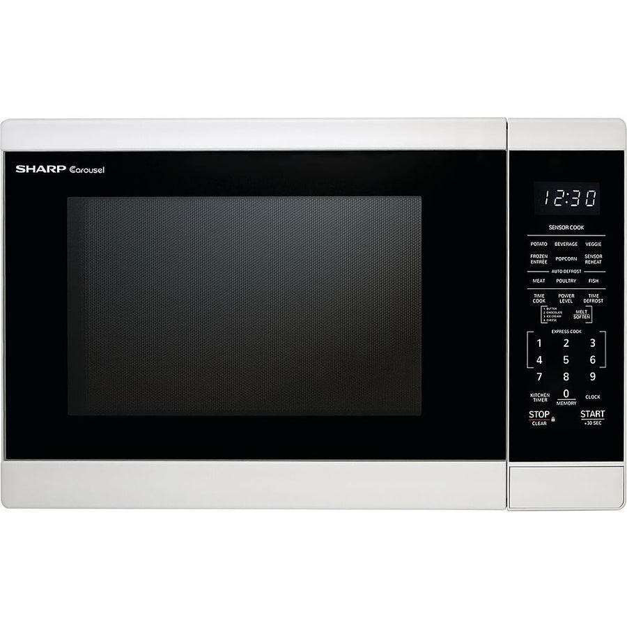 Sharp 1.4 Cu.ft  Countertop Microwave Oven in White - White_0