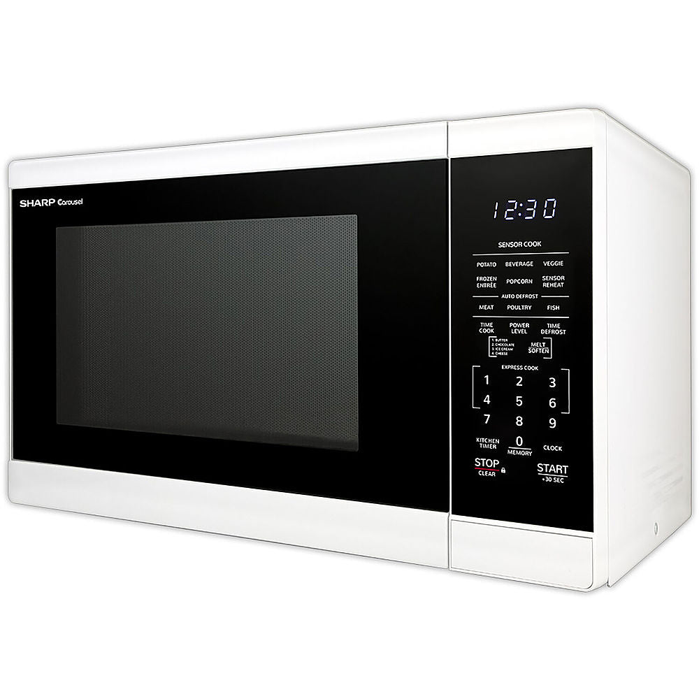 Sharp 1.4 Cu.ft  Countertop Microwave Oven in White - White_4