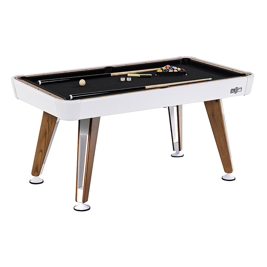 Hall of Games - 66" Apex Billiard Table - White/Black_0